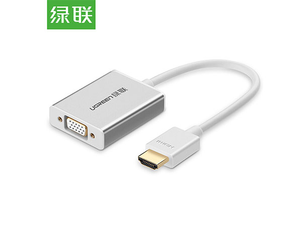 绿联40212 HDMI（高清）转VGA 带音频 铝壳