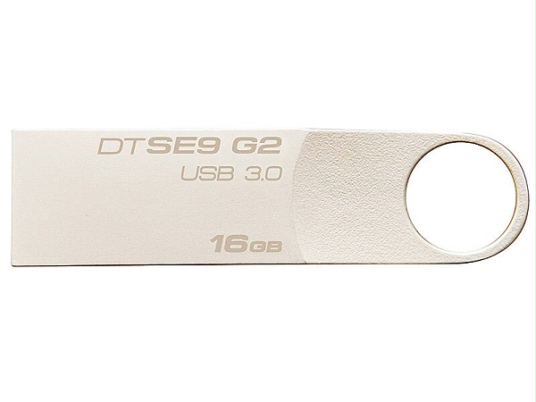 金士顿（Kingston）16GB USB3.0 U盘 DTSE9G2 银色 金属外壳 高速读写