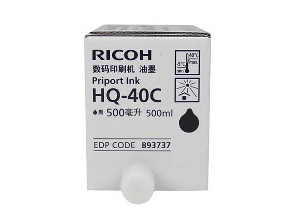 理光（Ricoh） HQ-40C 黑色油墨 5支/盒