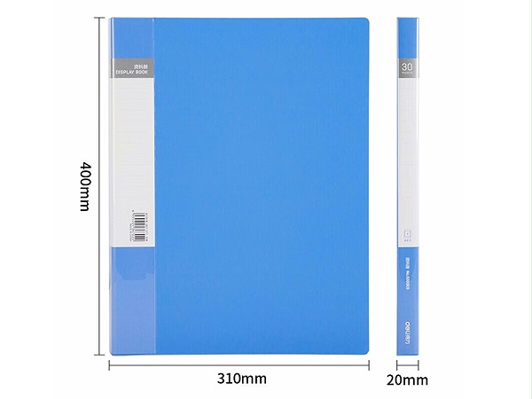 得力 资料册 5003ES A4 30页 PP材质 蓝色