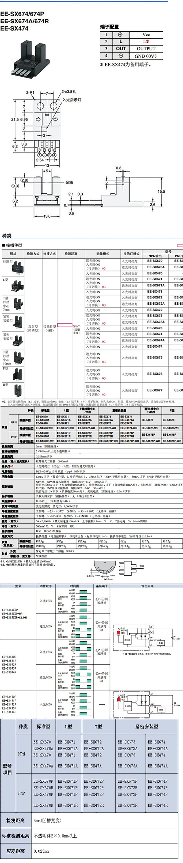 OMRON光电开关EE-SX671P