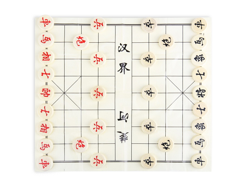 得力9565 木盒装中国象棋 30mm