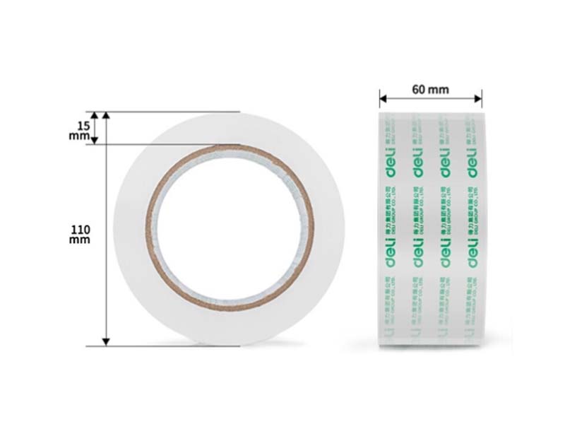 30325得力透明封箱胶带60*100Y